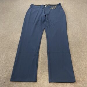 TravisMathew Pants Mens 37x32 Blue Right On Time Stretch Golf Chino Casual